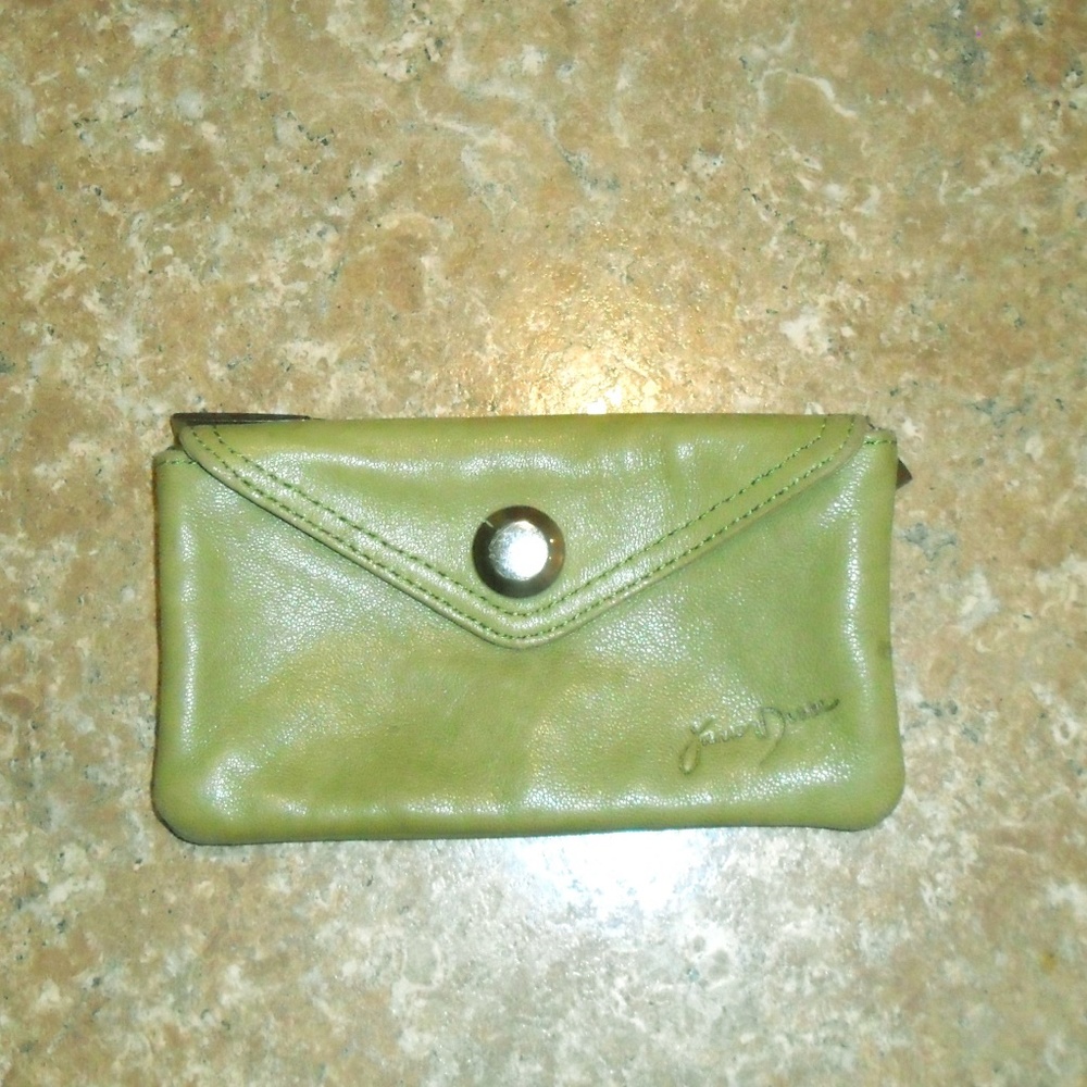 Junior Drake Wallet Soft Sage Leather EUC